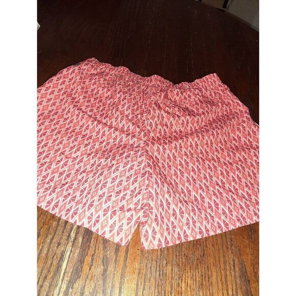 Small Columbia Red Pink Athletic Casual Mid Rise Drawstring Quick Dry Shorts - Picture 3 of 5